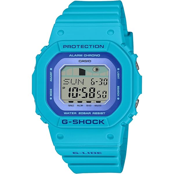 Amazon.com: CASIO G-Shock G-Lide Light Blue Digital Watch GLX